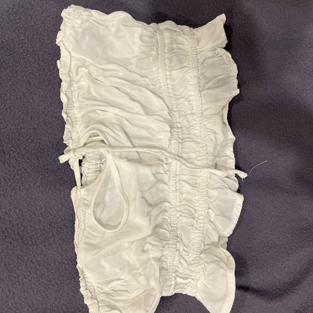 Garage ruffled tube top